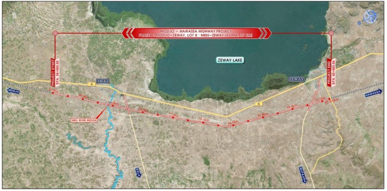 Design and Build of Modjo-Hawassa Highway project